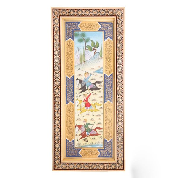 Decorative Painting Khatam Frame | Hand Painting Miniature | HM6103 - Image 1