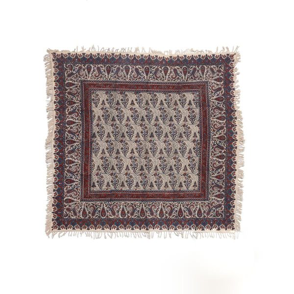 Square Tablecloth | Hand Printed Ghalamkar | HGH7126 - Image 1